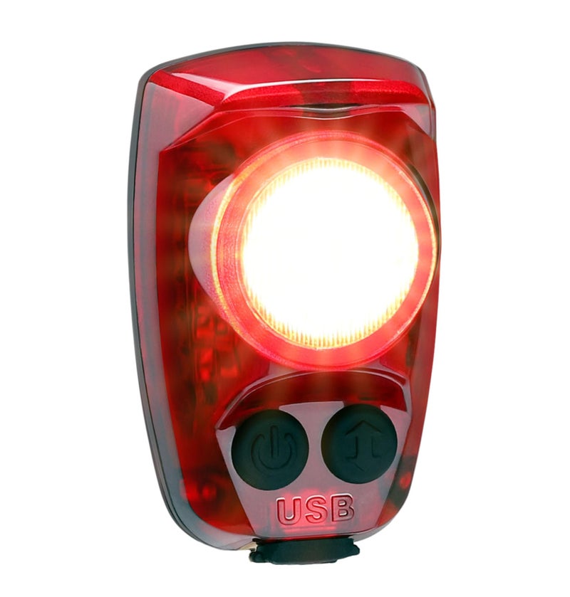 Cygolite Hotshot Proâ€“ 200 Lumen Bike Tail Light [HARD MOUNT VERSION]â€“ 6 Night & Daytime Modesâ€“ User Adjustable Flash Speeds- Compact Designâ€“ IP64 Water Resistantâ€“ USB Rechargeableâ€“Great for Busy Roads - Image 1